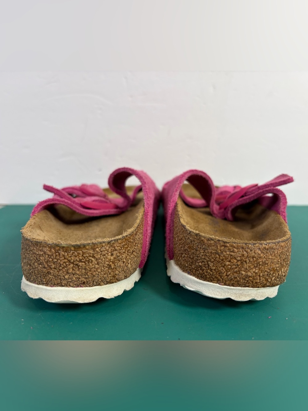 Birkenstock Boston Soft Footbed Pink Suede Clogs Sandals EU 40 US 9 Women - Picture 3 of 11